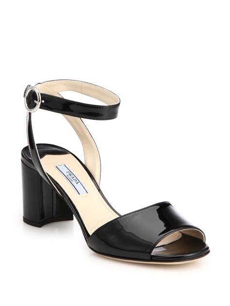 prada patent leather sandals
